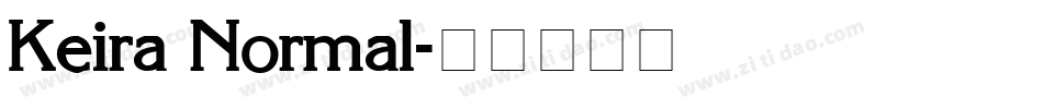 Keira Normal字体转换